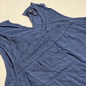 GAP Sleeveless Lightweight Tank Embroidery A-Shape Fairycore Minimalist Preppy